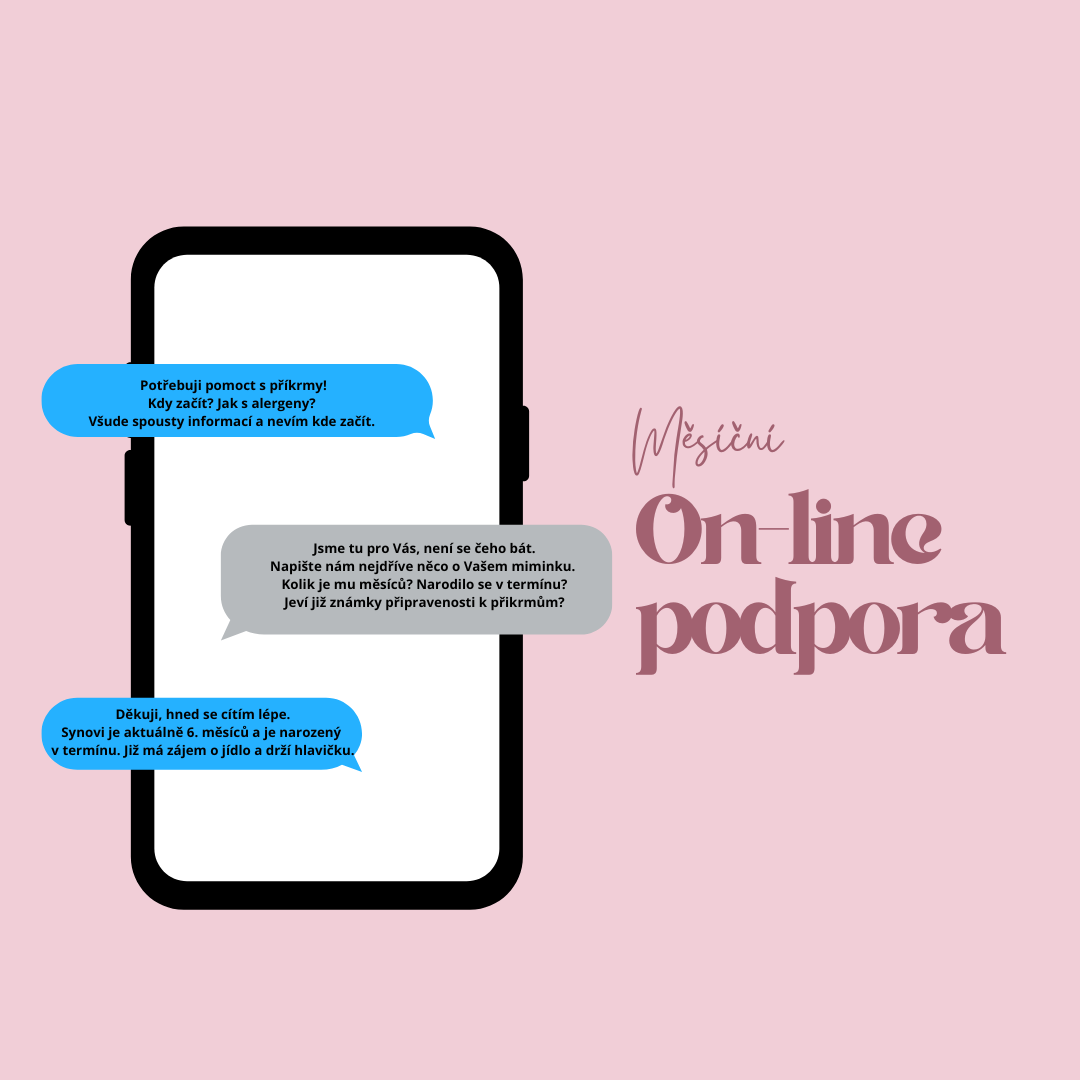 Online podpora při zavádění příkrmů